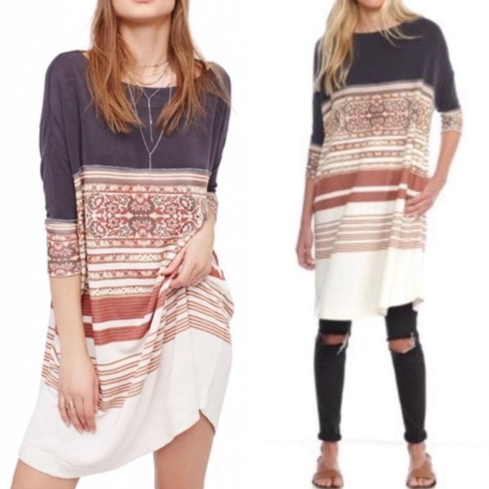 FREE PEOPLE Stepping Out Tunic Dress